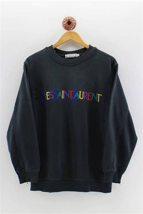 ysl black sweater|YSL crewneck sweatshirt.